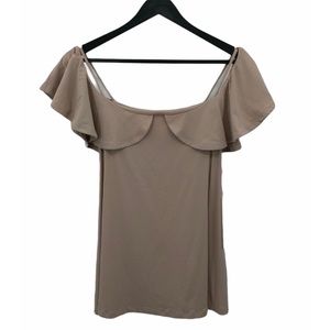 NWT SUSANA MONACO Off the Shoulder Top - Chamoisee